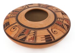 Signed Priscilla Namingha Nampeyo Hopi-Tewa Polychrome Ceramic Jar, c. Late 20th