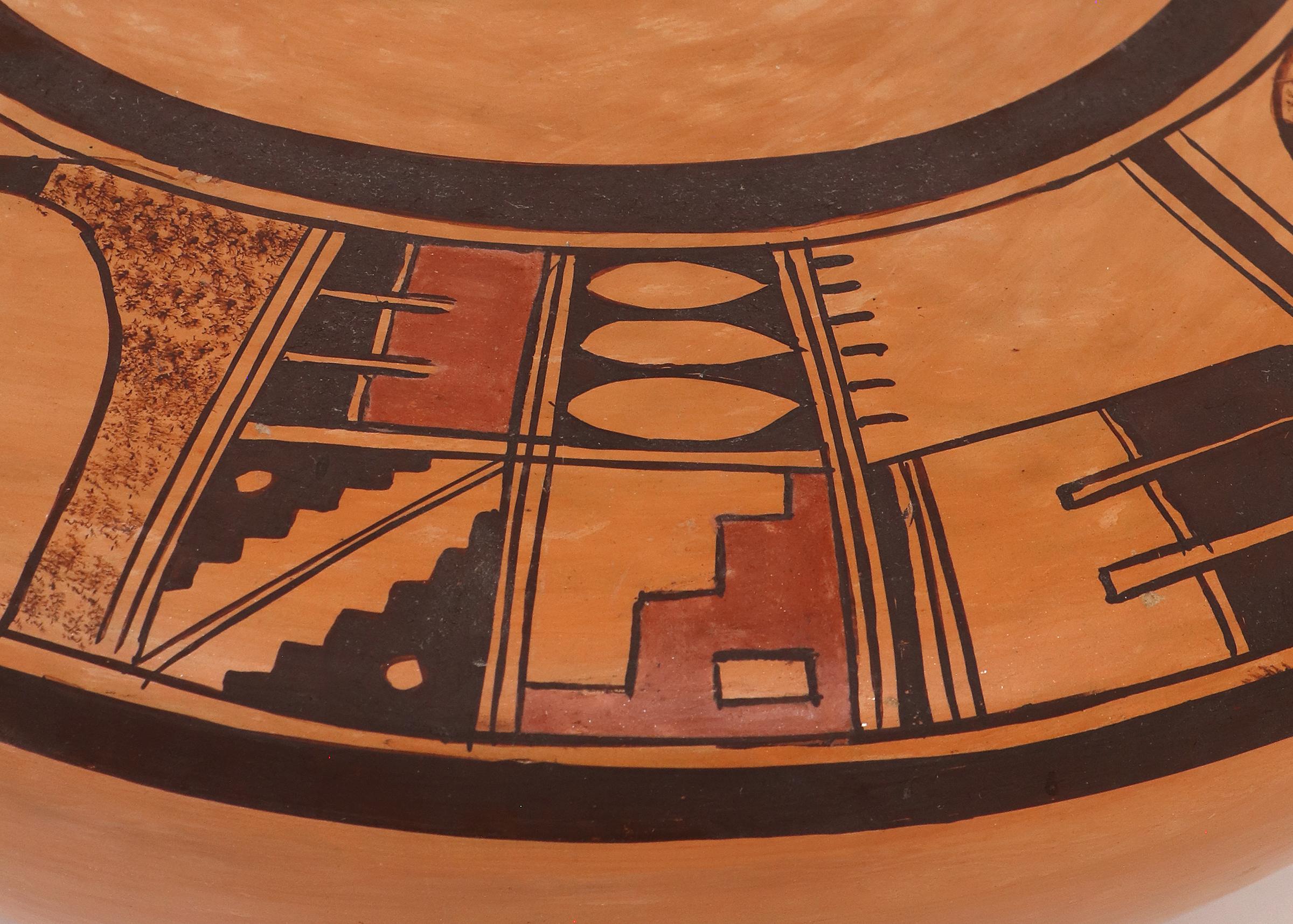 Hopi-Tewa Pottery Jar by Priscilla Namingha Nampeyo, Southwestern Pueblo Olla In Good Condition For Sale In Denver, CO