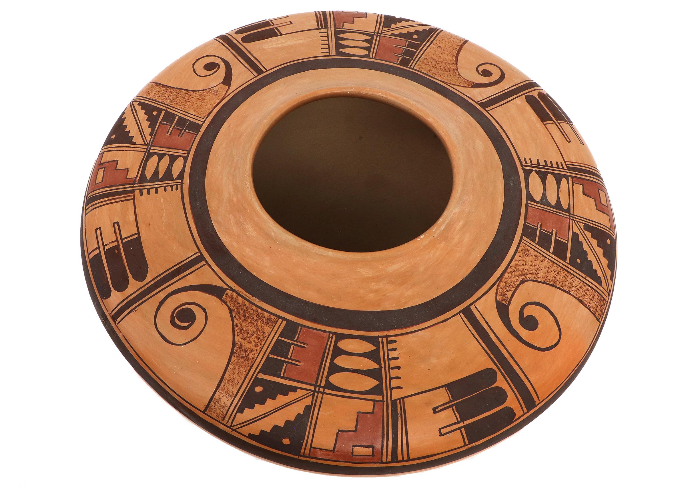 20th Century Hopi-Tewa Pottery Jar by Priscilla Namingha Nampeyo, Southwestern Pueblo Olla For Sale