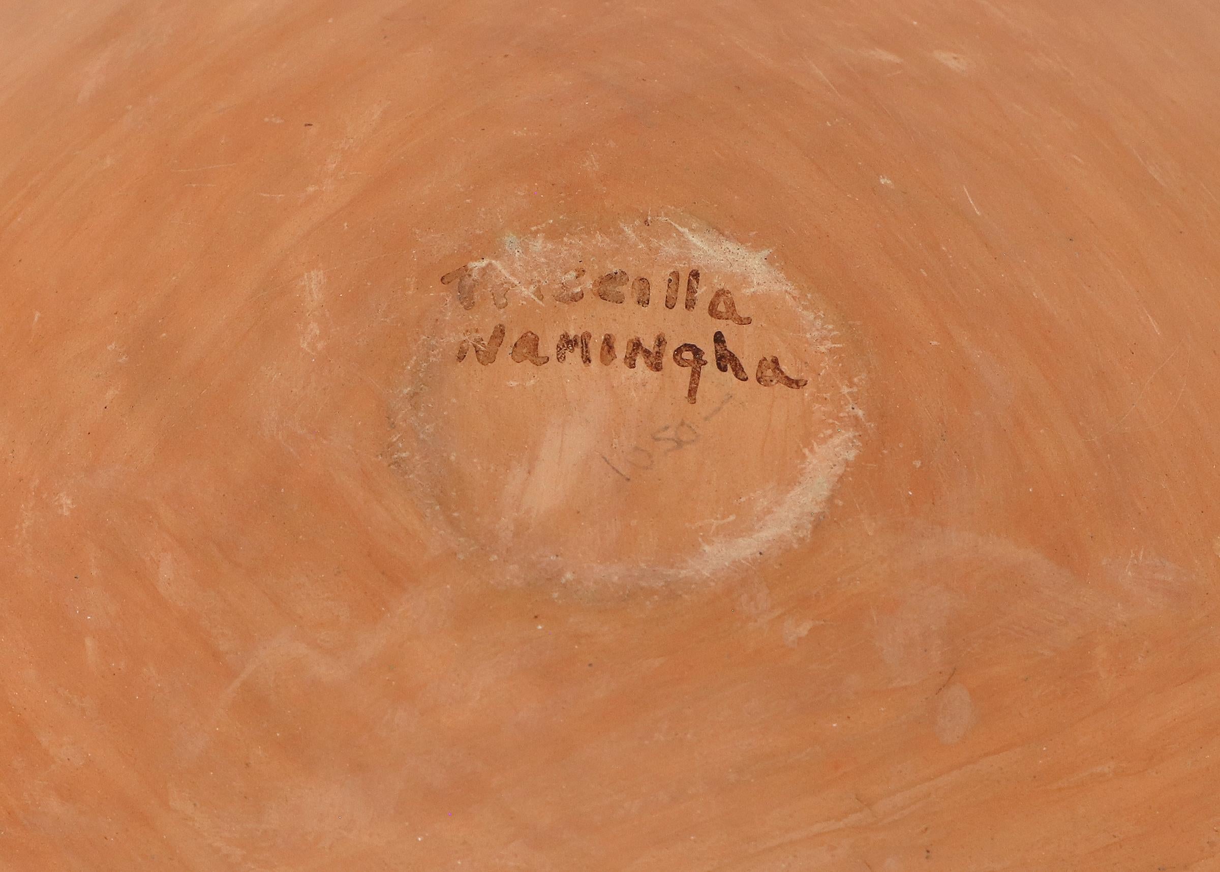 Hopi-Tewa Pottery Jar by Priscilla Namingha Nampeyo, Southwestern Pueblo Olla For Sale 1