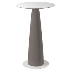 Hoplà 110 Argil Grey Round Table by Marc Sadler