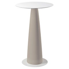 Hoplà 110 Dove Grey Round Table by Marc Sadler