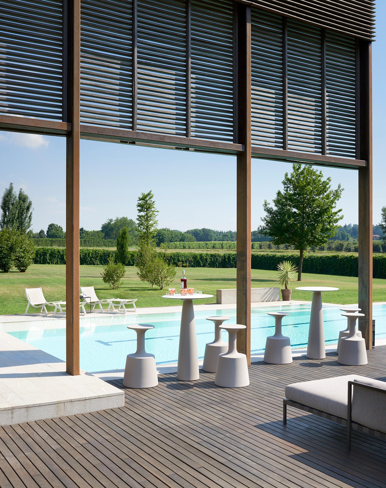 Table ronde Hoplà 110 Elephant Grey par Marc Sadler Neuf - En vente à Geneve, CH