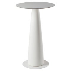 Hoplà 110 Milky White Round Table by Marc Sadler