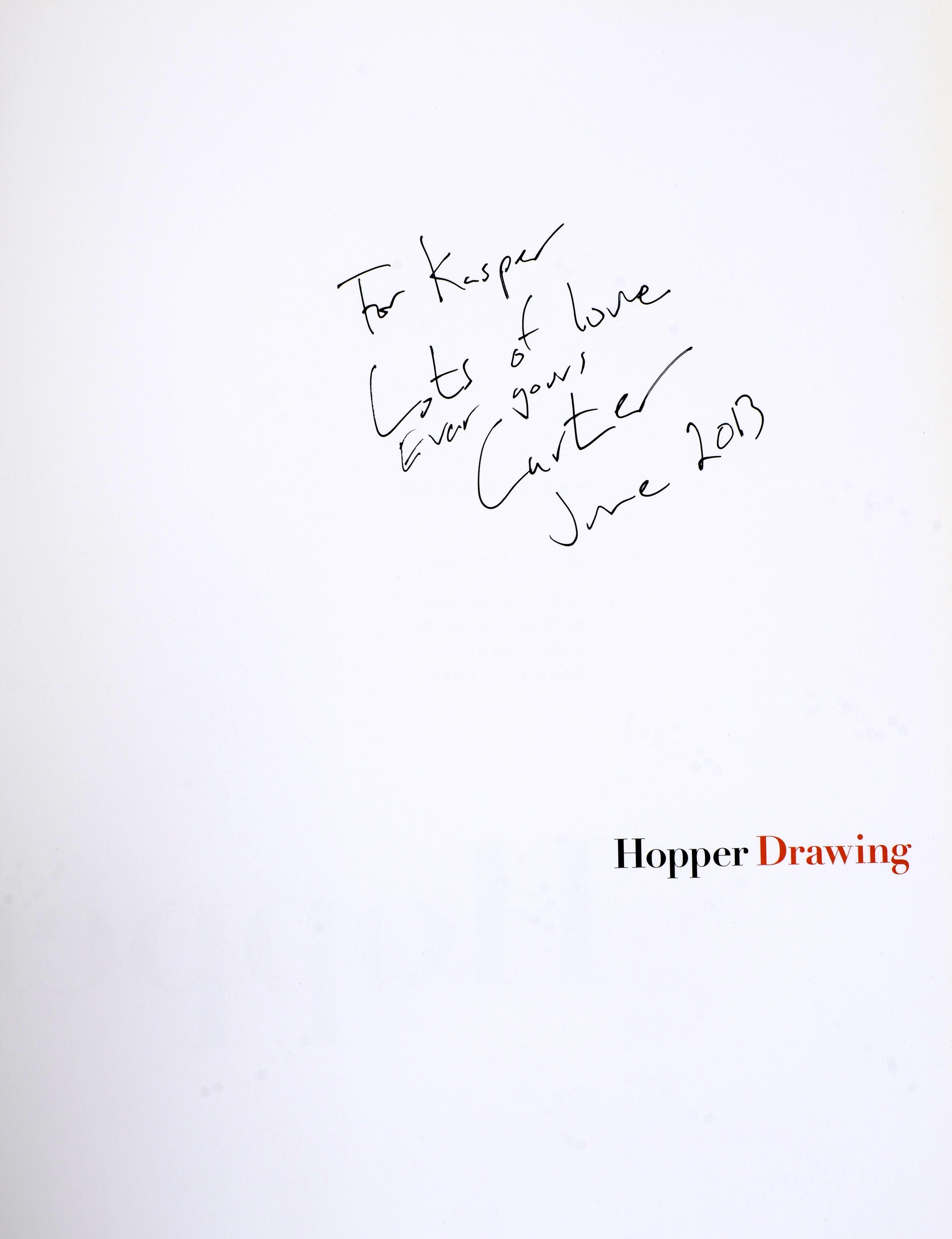 Hopper Drawing by Carter E Foster. 2013, Whitney Museum of American Art. 1st Ed hardcover with dust jacket. The book was owned by Herbert Kasper with label from J. P. Morgan with Kasper name on it. Herbert Kasper was an American fashion designer