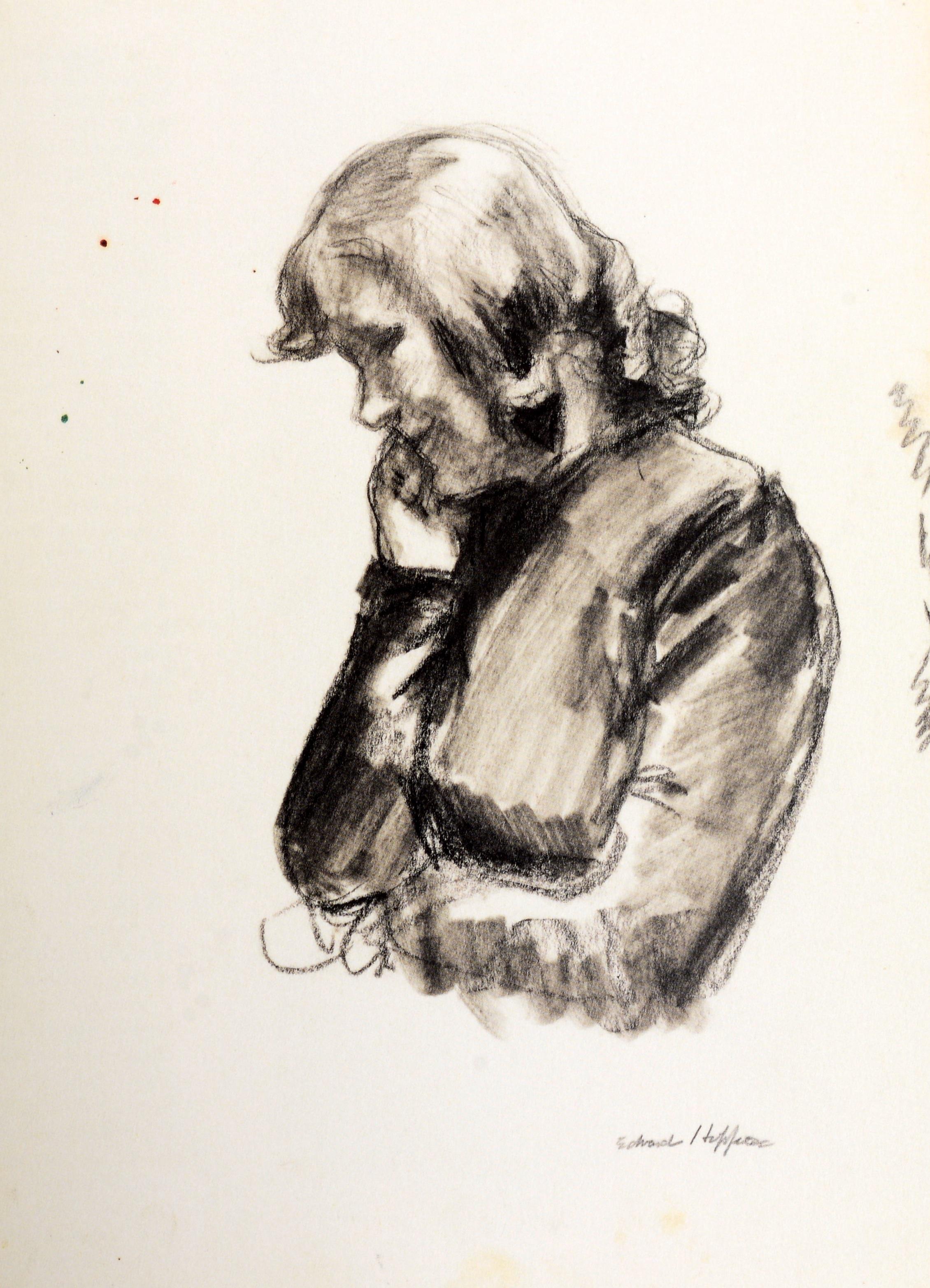Hopper Drawing by and inscribed by Carter E Foster to Herbert Kasper, 1st Ed For Sale 12