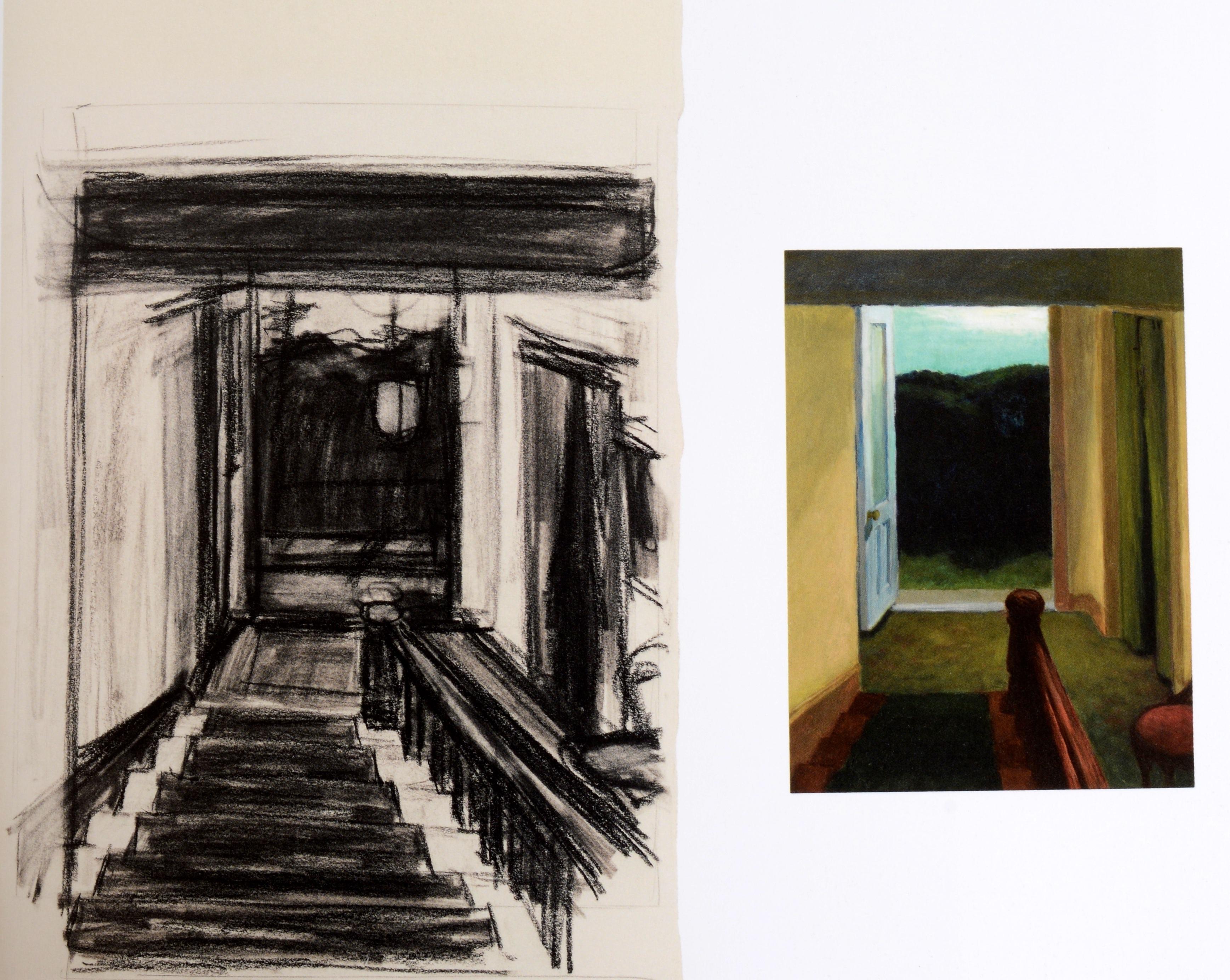 Papier Dessin de Hopper par et inscrit par Carter E Foster à Herbert Kasper, 1st Ed en vente