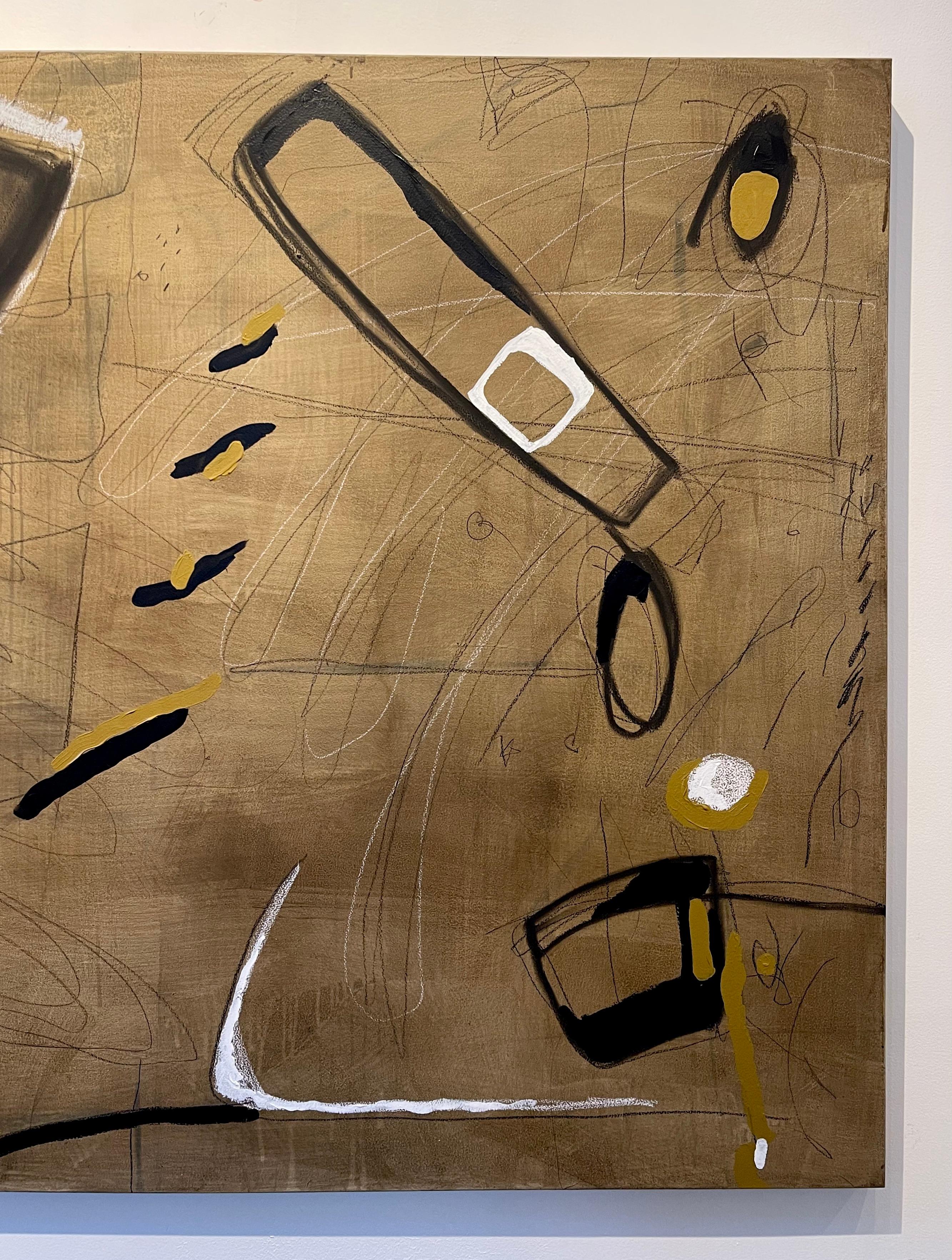Hopscotch von Murray Duncan, Mischtechnik auf Leinwand, abstraktes, modernes Kunstwerk im Zustand „Neu“ in Toronto, CA