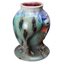 Hopscotch-Vase aus Steingut von Malcolm Mobutu Smith