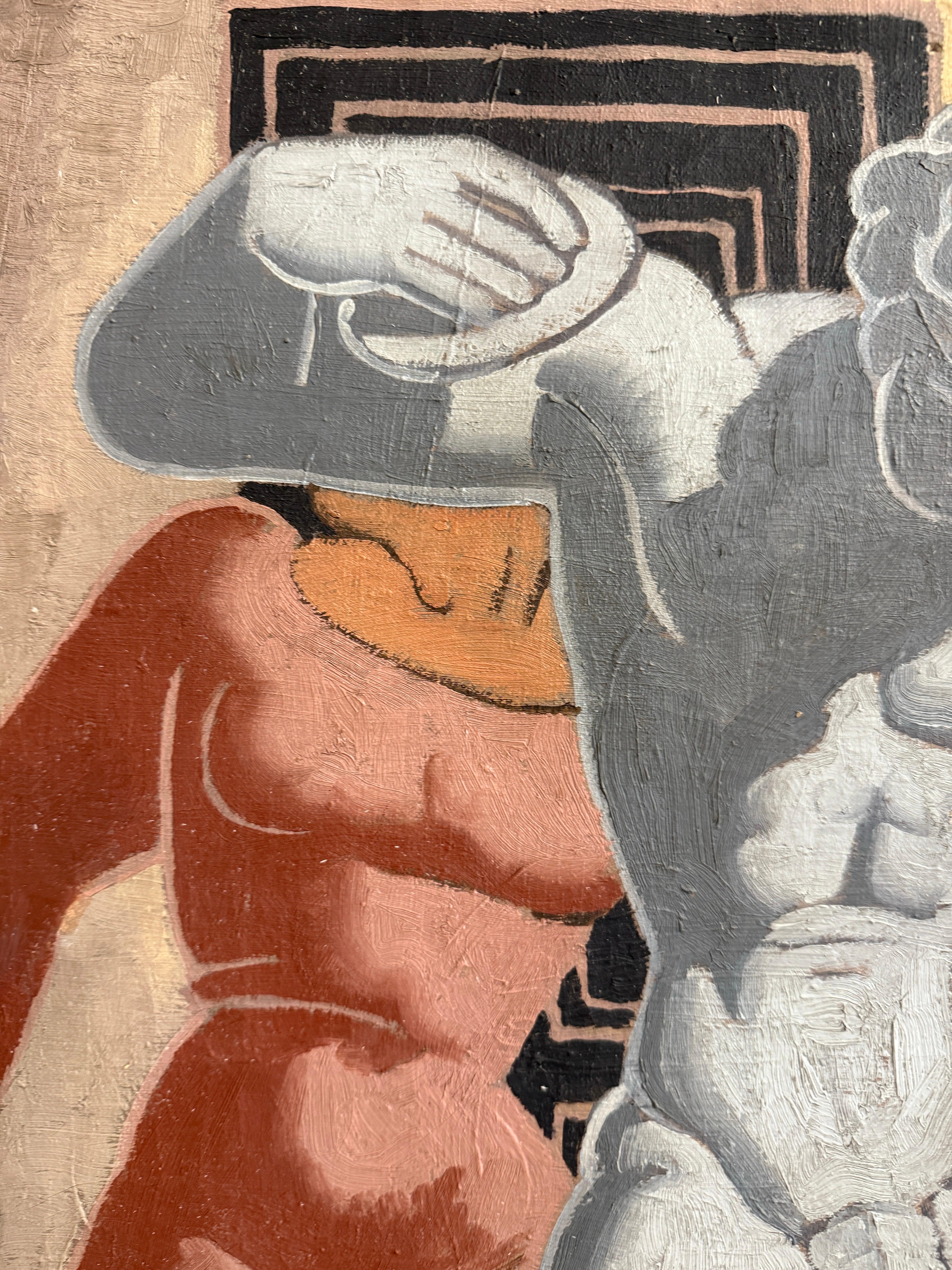 Horace Armistrad 1937 Peinture à l'huile Scène néo-classique en vente 1