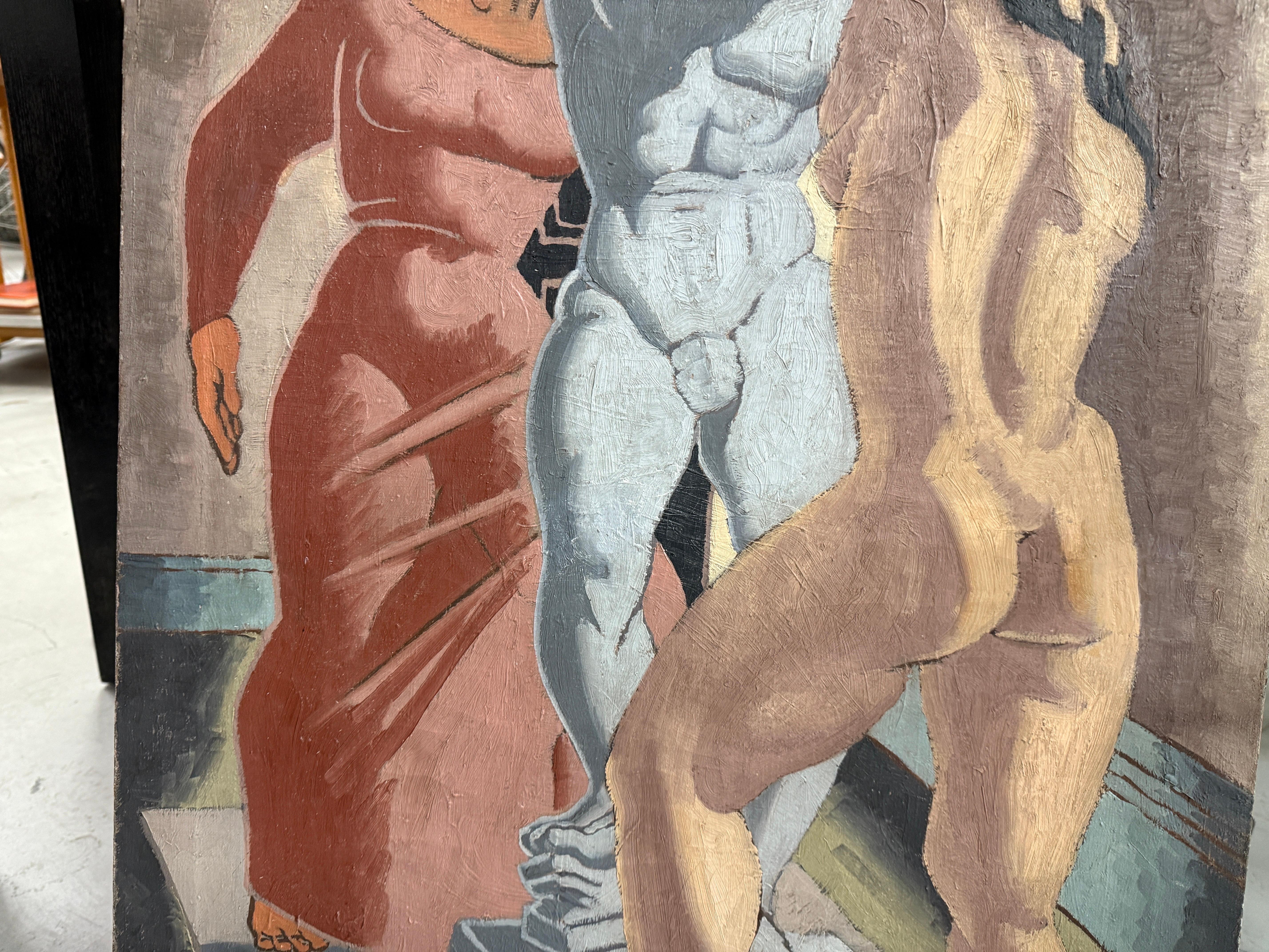 Horace Armistrad 1937 Peinture à l'huile Scène néo-classique en vente 5