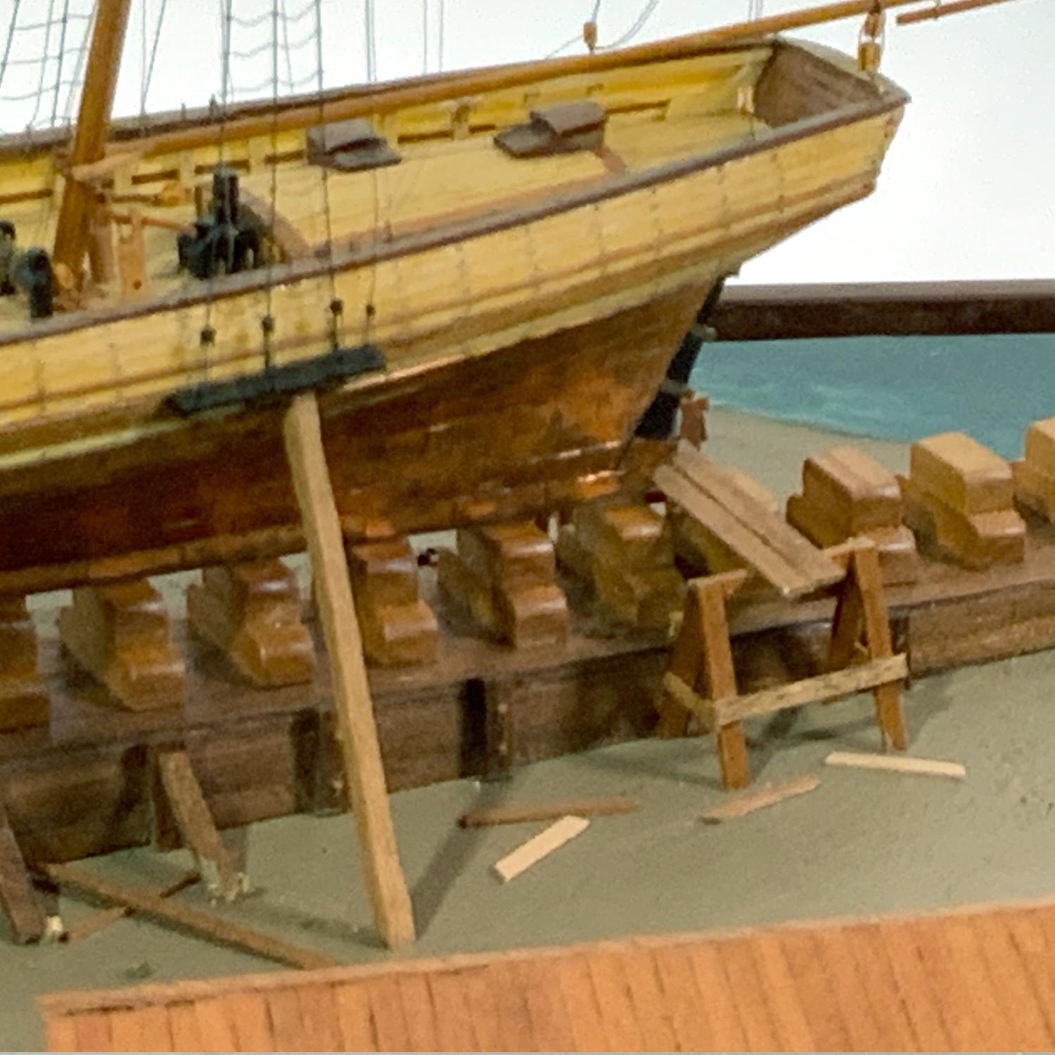 Horace Cobb Miniature Ship Model 2