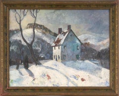Melting Snow on the Cabin - Winter Landscape by Horace Shaw