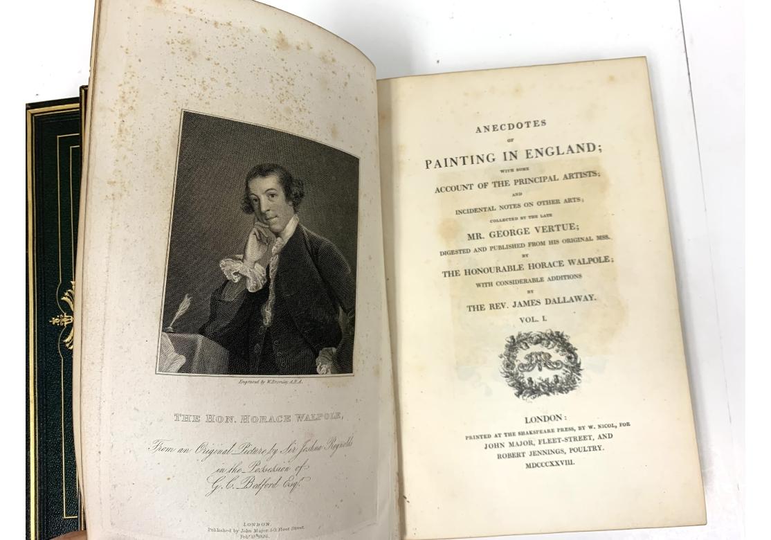 Horace Walpole, Anecdotes Of Painting In England, 5 Vols., London, 1826-28 For Sale 4