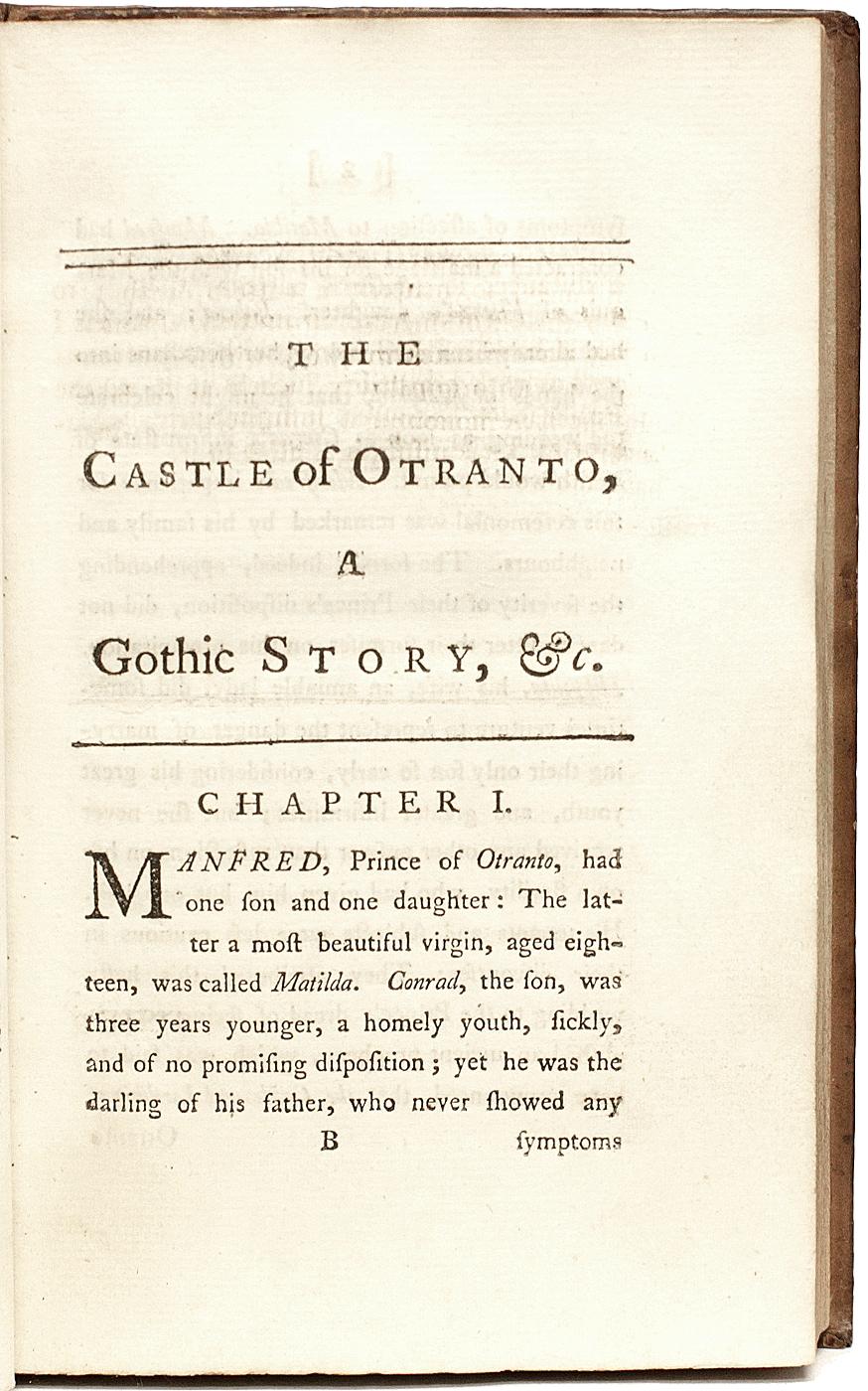 Mid-18th Century Horace WALPOLE. The Castle Of Otranto, A Gothic Story. SECOND EDITION - 1765 For Sale