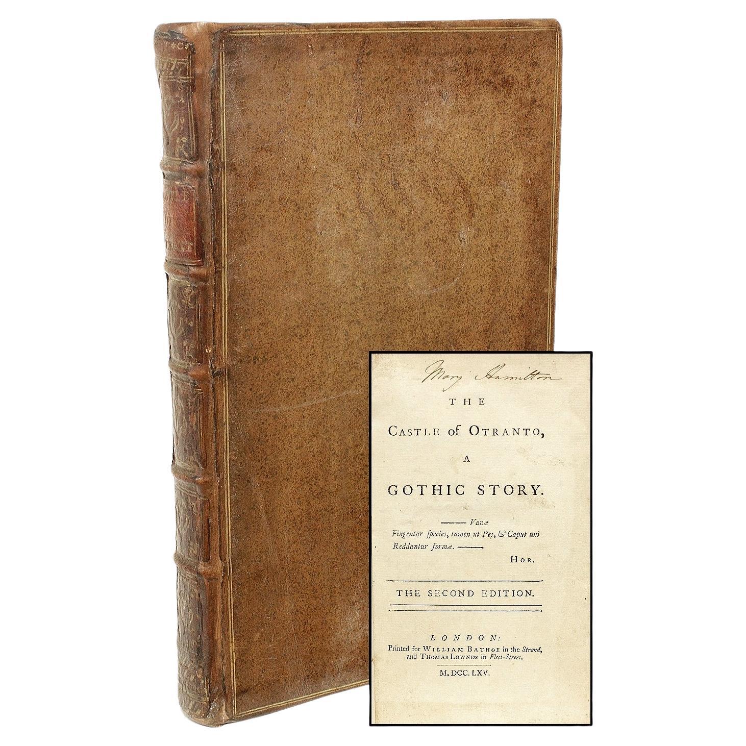 Horace WALPOLE. The Castle Of Otranto, A Gothic Story. SECOND EDITION - 1765 For Sale