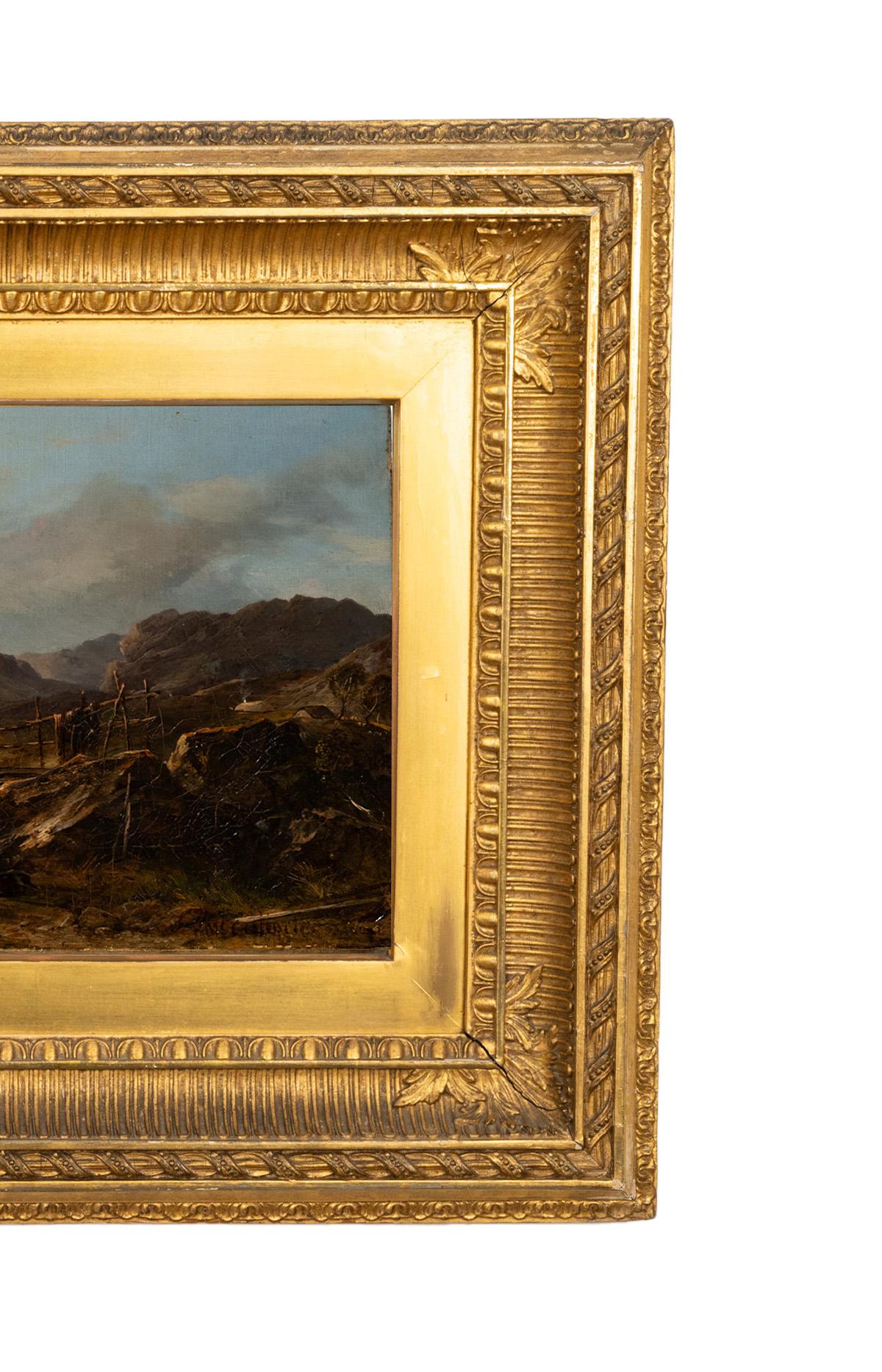 Antique Scottish Oil on Canvas Painting Tantallon Castle Ruin East Lothian 1850  For Sale 4