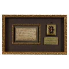 Antique Horatio Nelson Signed Letter and Portrait, 1797