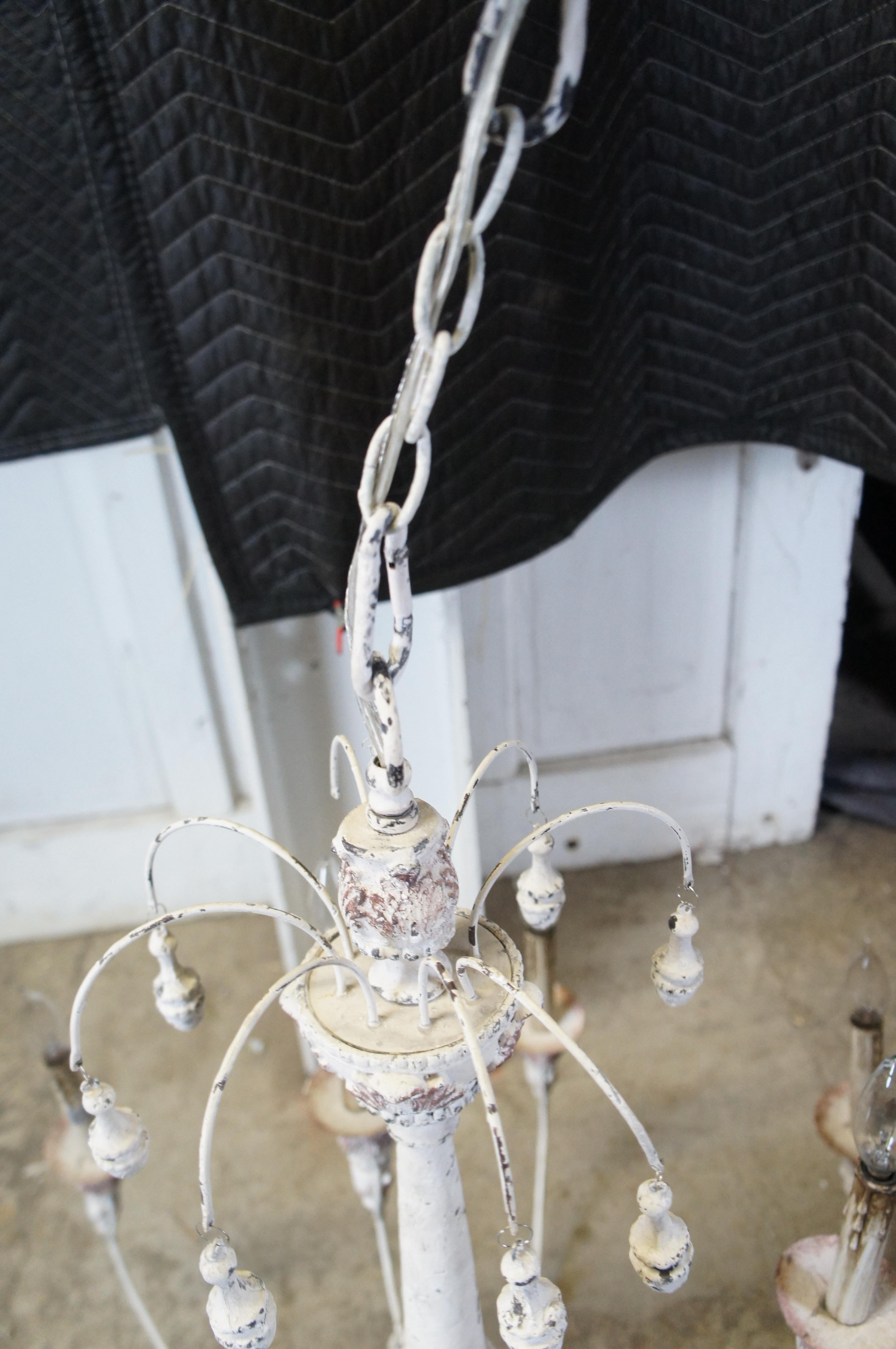 Contemporary Horchow French Country Farmhouse 12 Light Chandelier Chic Aidan Gray Style 39