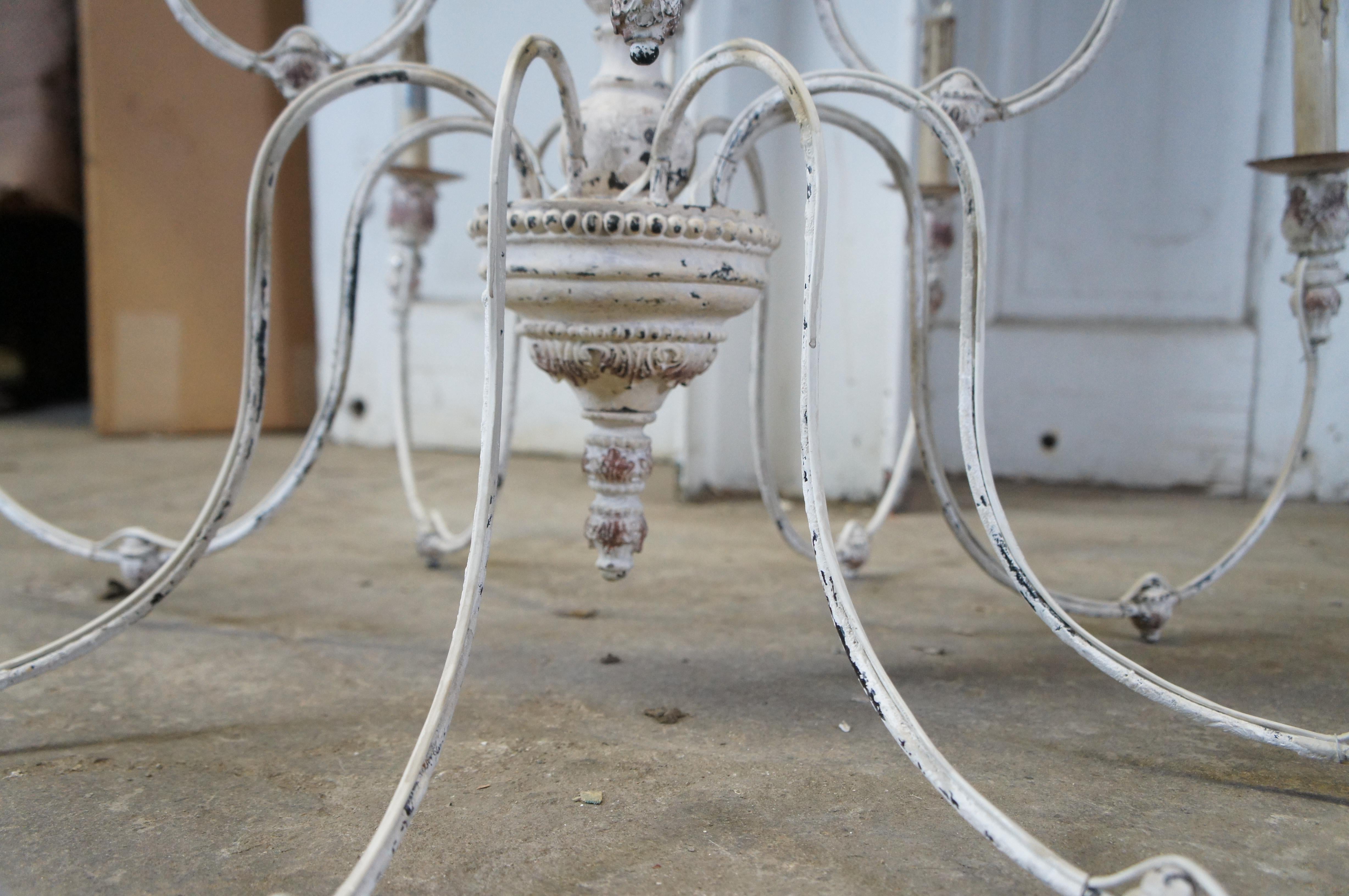 Horchow French Country Farmhouse 12 Light Chandelier Chic Aidan Gray Style 39