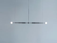 Horinzontal Pendant Lamp 'Nebula-2' by TheShaw, Stainless Steel and Glass