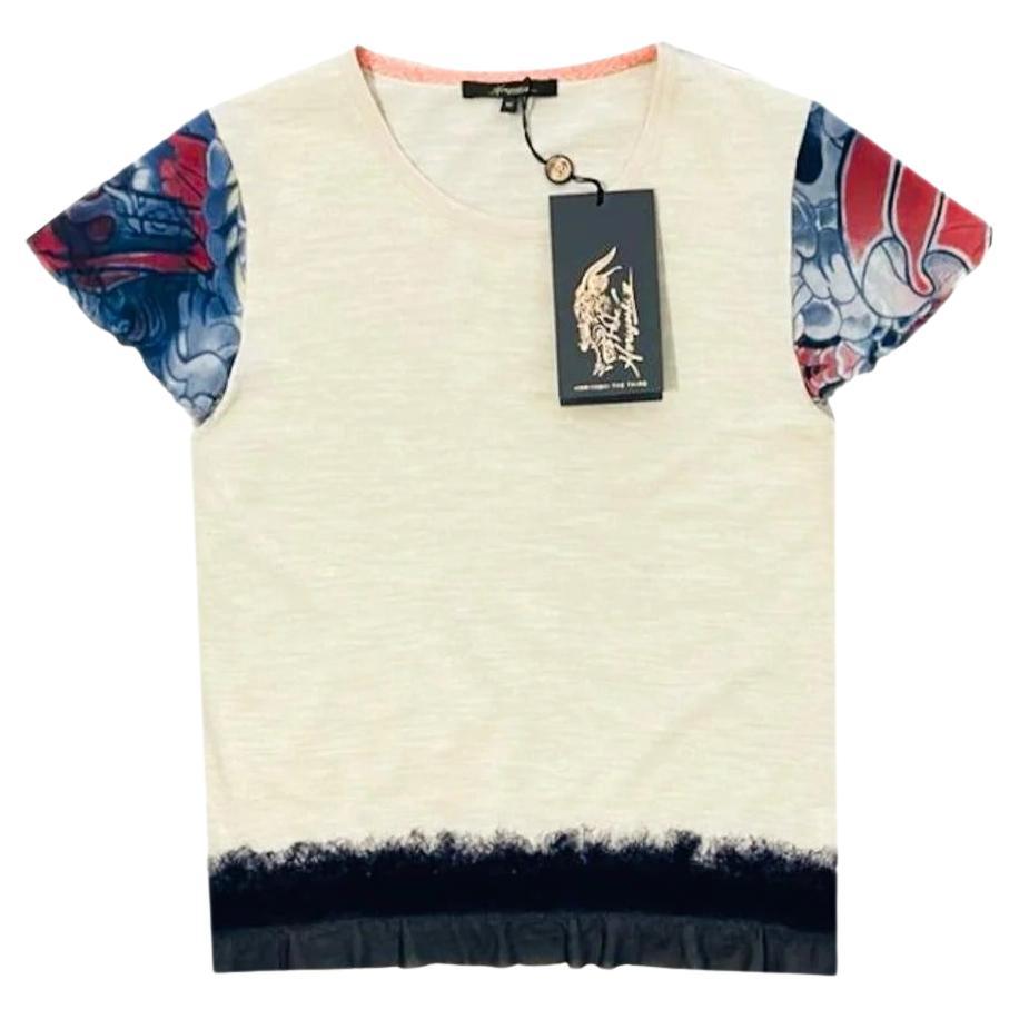 Top in lana merino e seta Horiyoshi III in vendita
