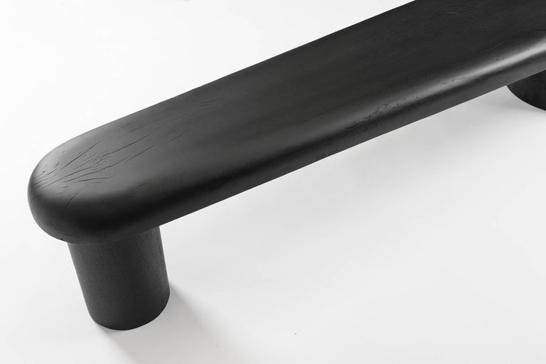 Brazilian Horizon Bench by RAIN, Contemporary Bench in Wood, Limited Edition For Sale