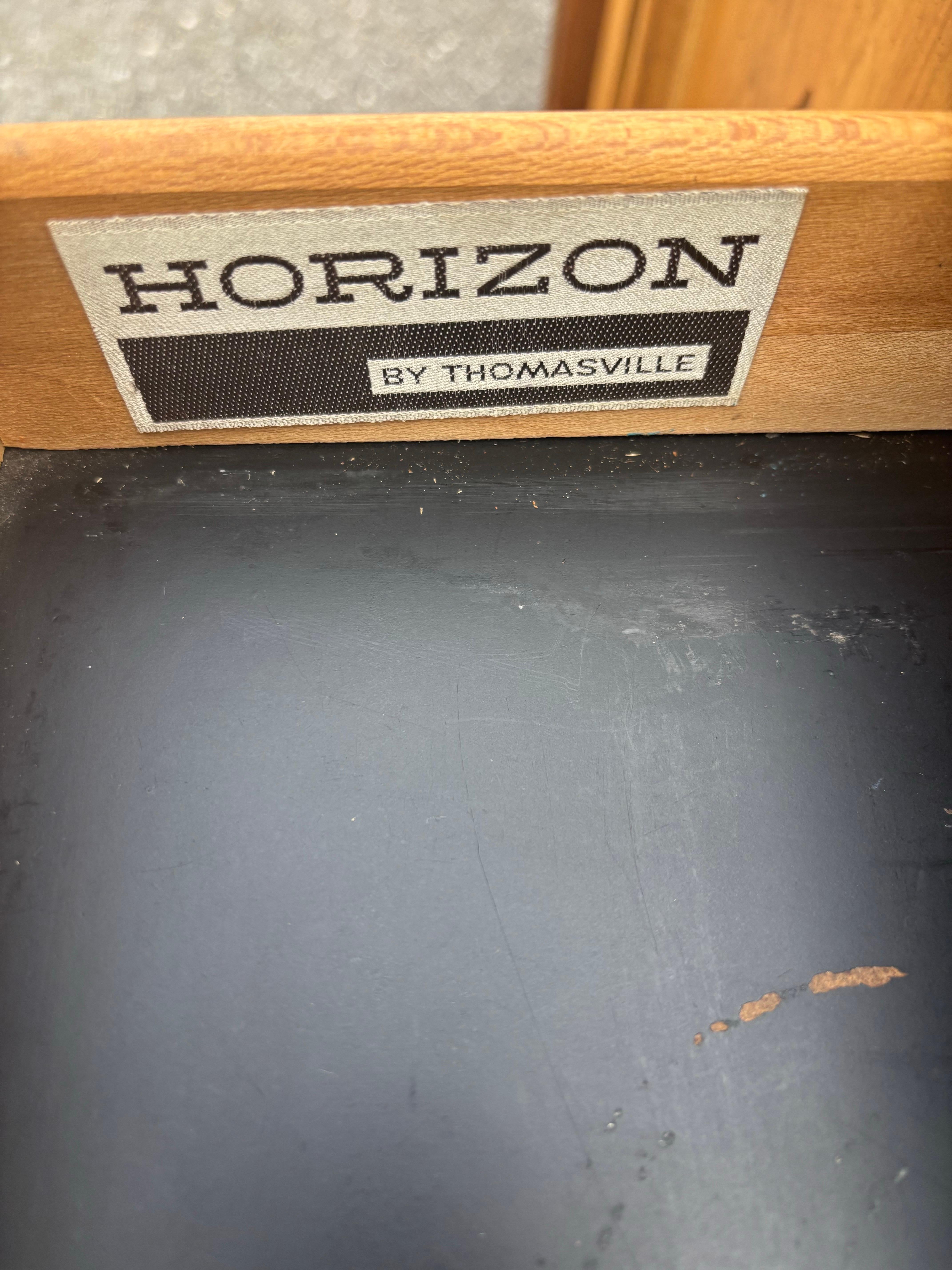 Carrito de bar Horizon by Thomasville Mid Century Modern, circa 1960s Madera en venta