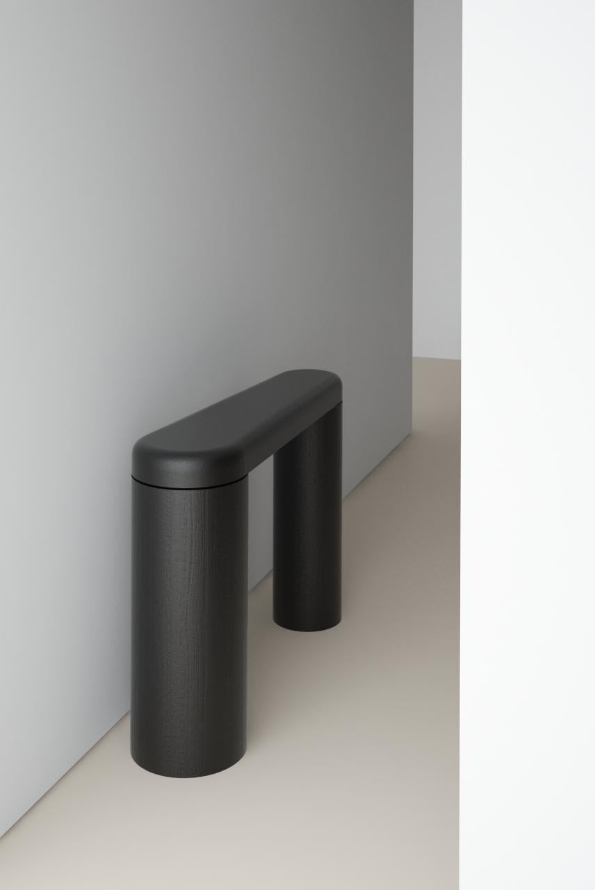 Ebanizzato Consolle Horizon, di Rain, Consolle contemporanea, Wood Wood e compensato, Limited in vendita