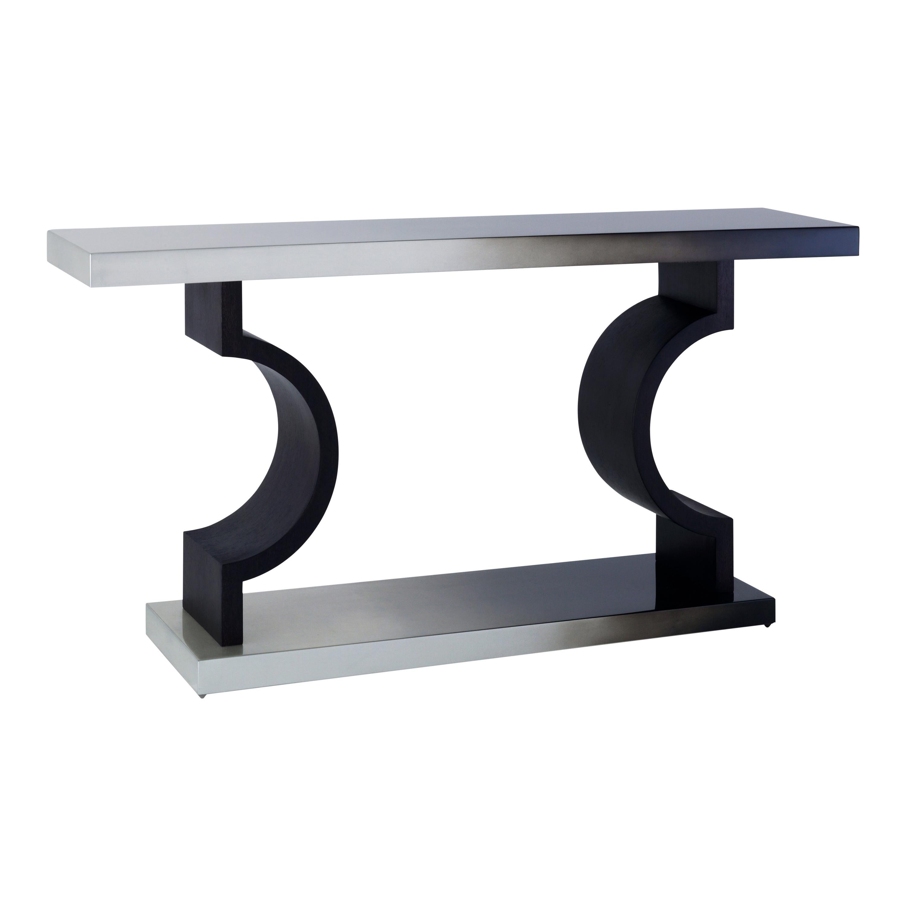 Horizon Console -  Tall Slimline Console with Ombré Leaf Finish im Angebot