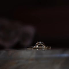 Horizon Wave Ring in 14K Gold by Anastassia Sel Jewelry