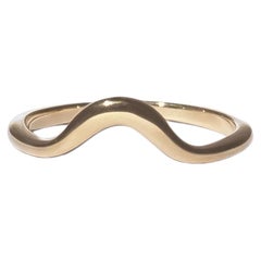 Horizon Wave Ring in 14K Gold by Anastassia Sel Jewelry