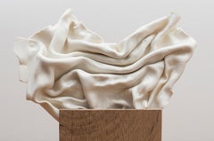 Horizontal Elightened Drapery Sculpture by Dora Stanczel