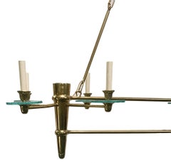 Horizontal French Moderne Light Fixture