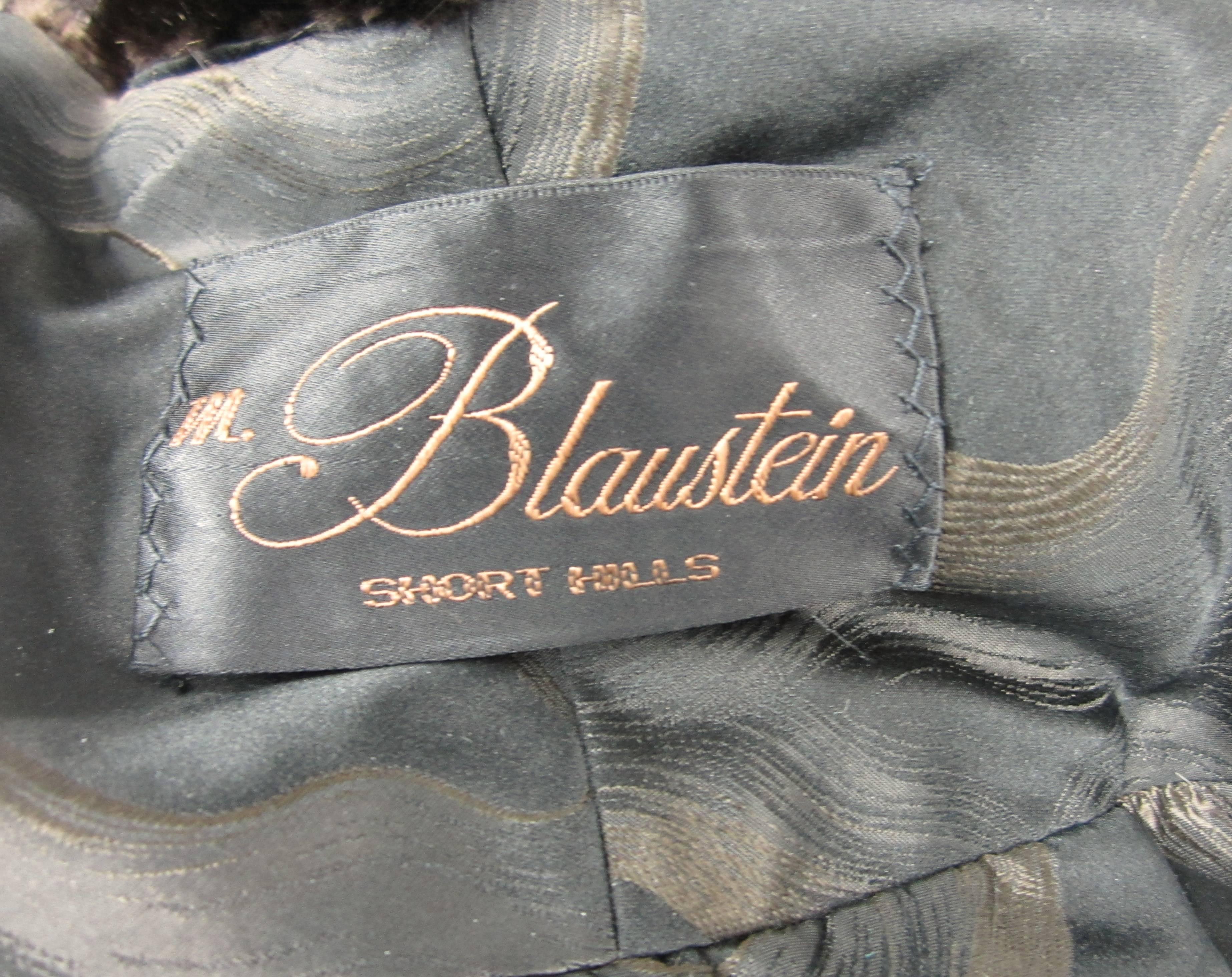Women's  Horizontal Ranch Mink Fur Cropped Jacket Shrug Coat XS By M Blaustein