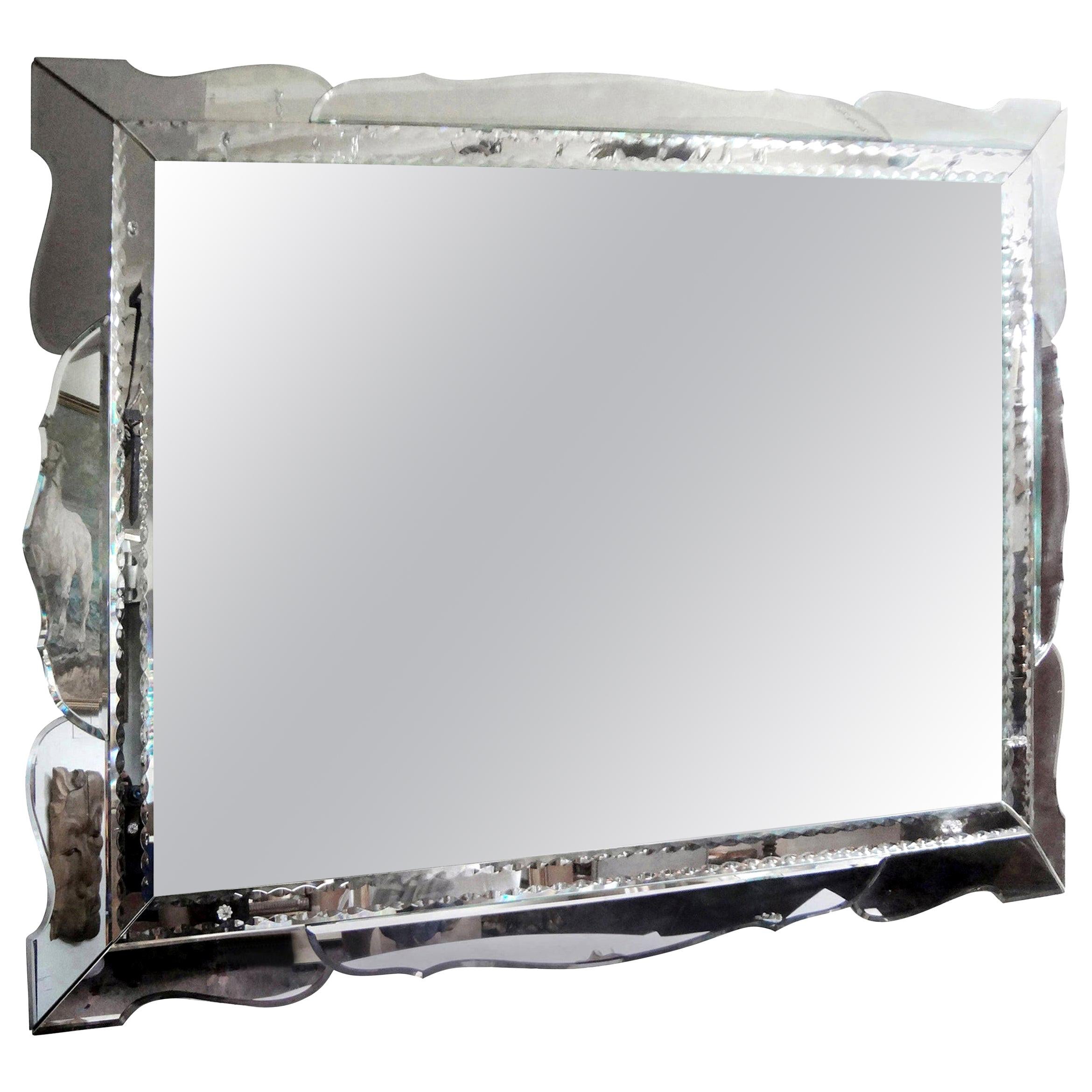 Pareclose Mirror with Bevelled Glass at 1stDibs