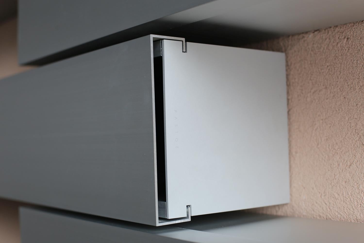 Aluminum Horizontals A-line Shelves by Shigeru Uchida for Pastoe