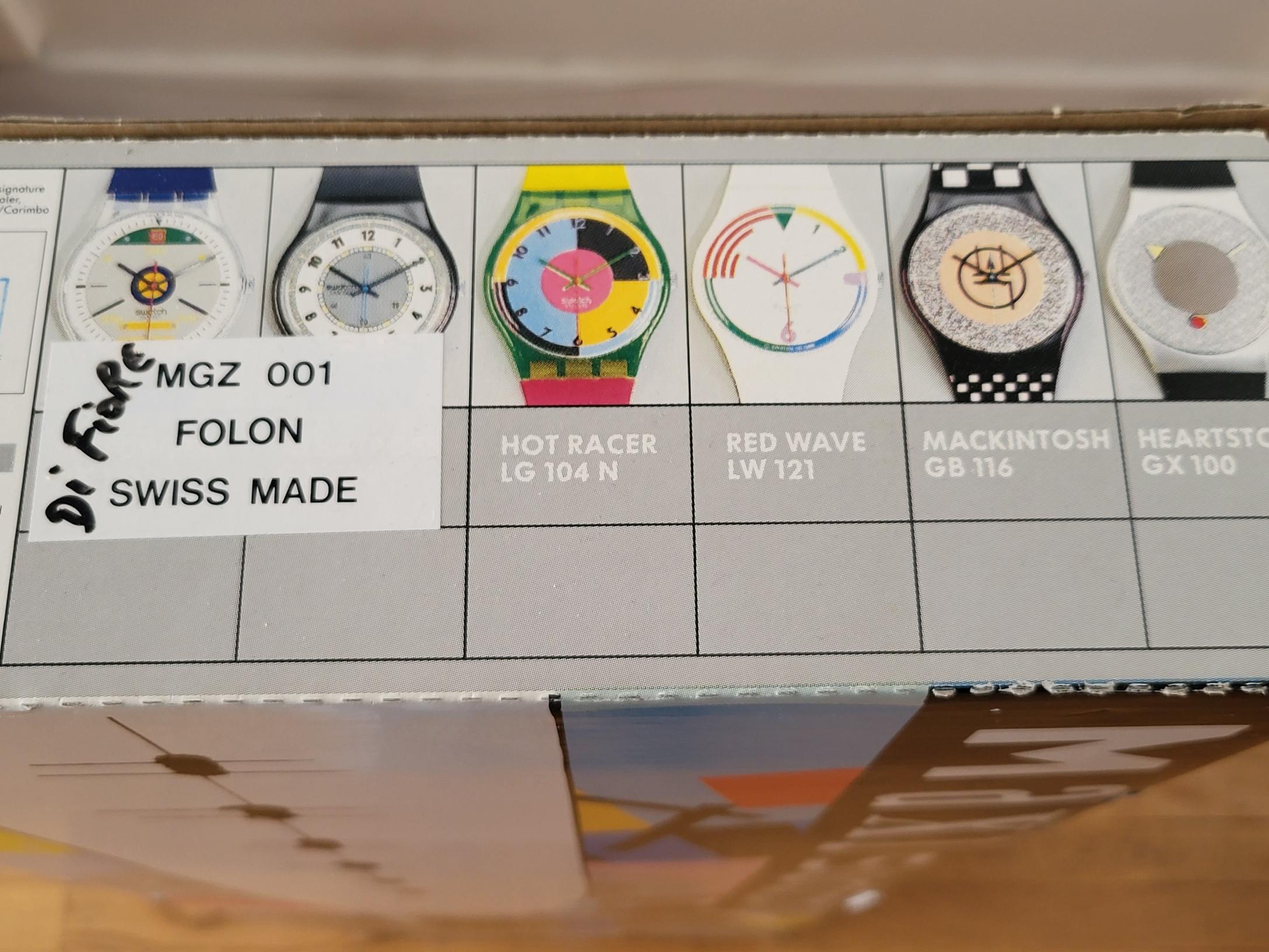Horloge murale Maxi Swatch MGZ 001 par Jean Michel Folon série limitée 1990 en vente 4
