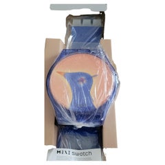 Maxi Swatch Wall Clock by Jean-Michel Folon, Limited Edition, 1993