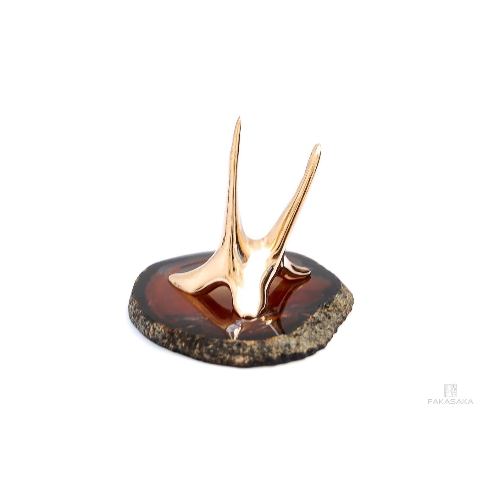 Brazilian Horn 1 Sculpture by Fakasaka Design For Sale