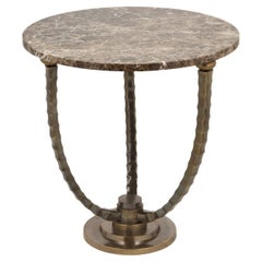 Horn 1 Table with Emperador Marble