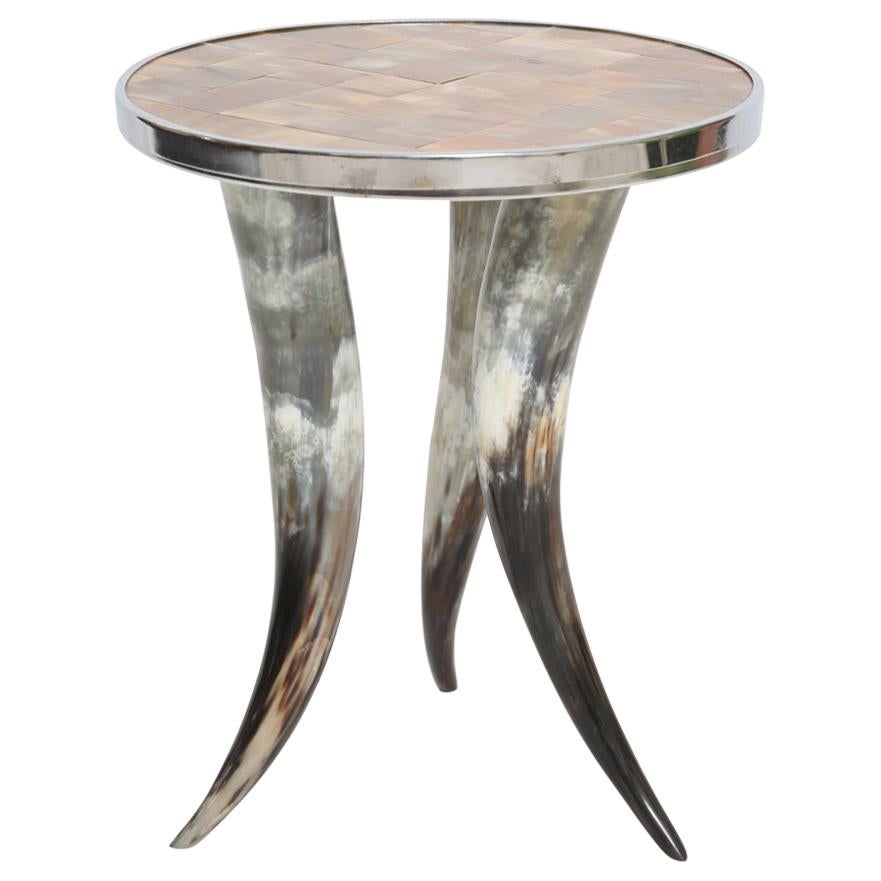 Horn Accent Table
