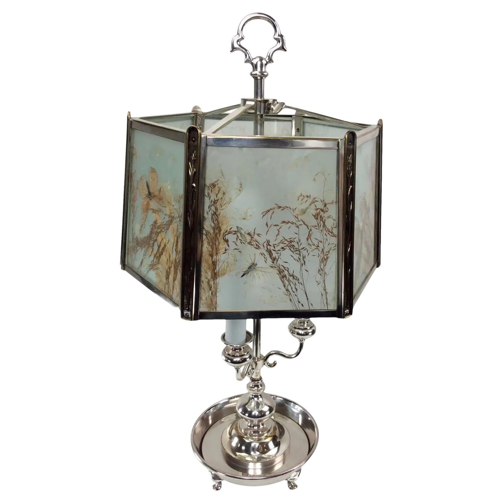 Horn and Brannen Silver Plated Table Lamp