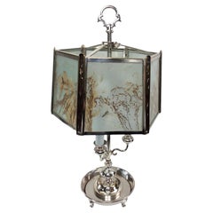 Horn and Brannen Silver Plated Table Lamp