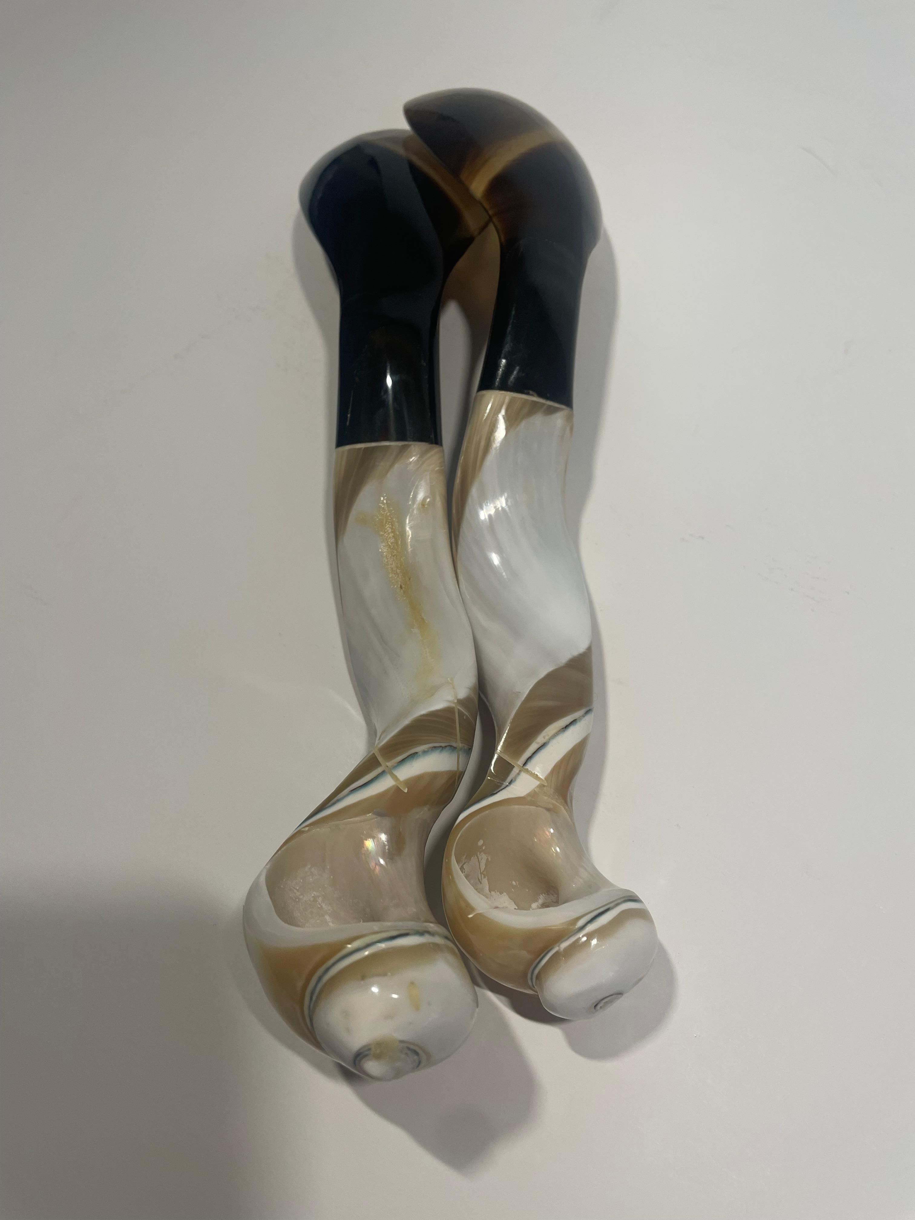 Horn and Shell Servers - a Pair For Sale 5