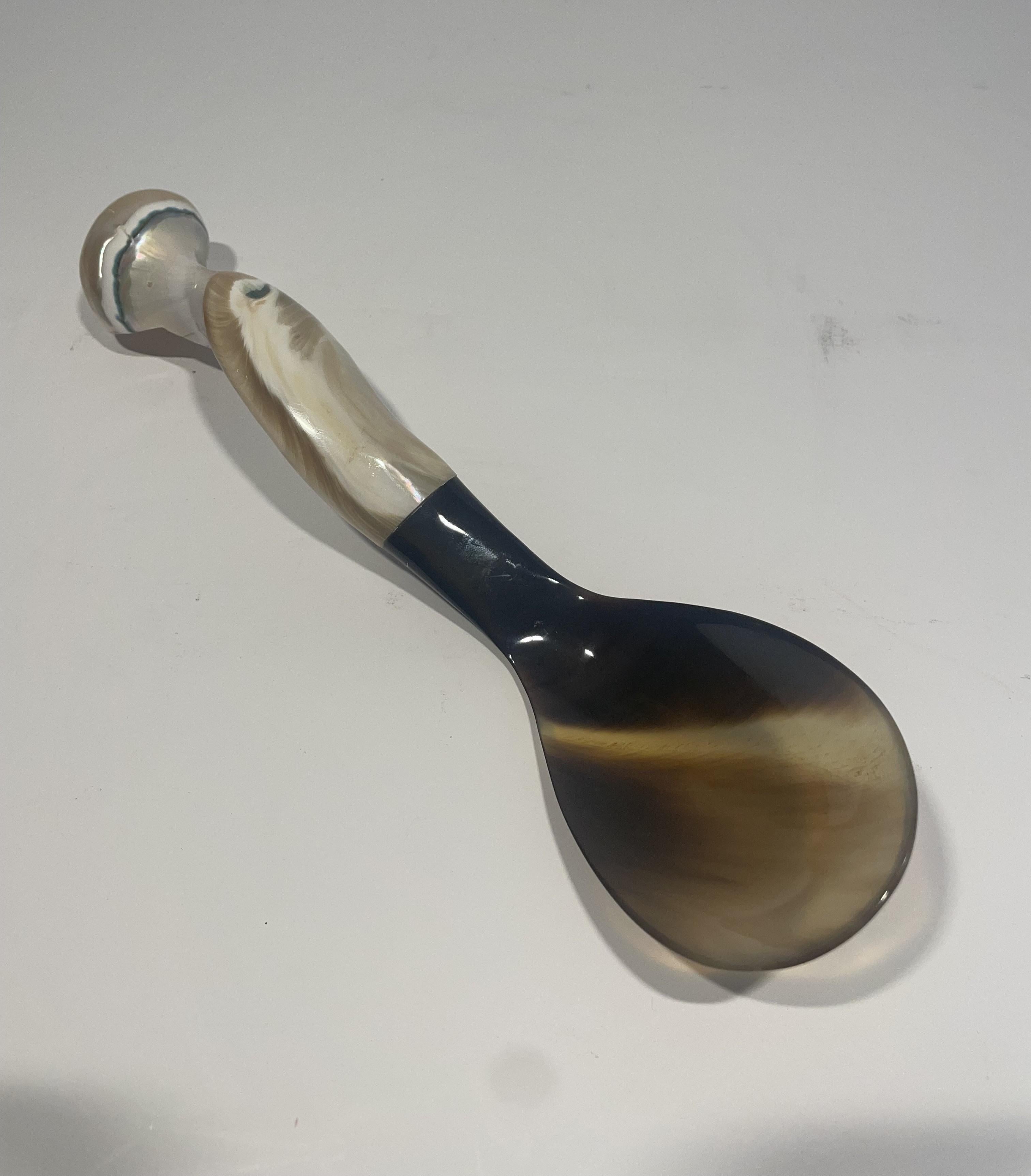Horn and Shell Servers - a Pair For Sale 3