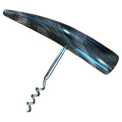 Horn and Stainless Steel Wine Corkscrew / Barware