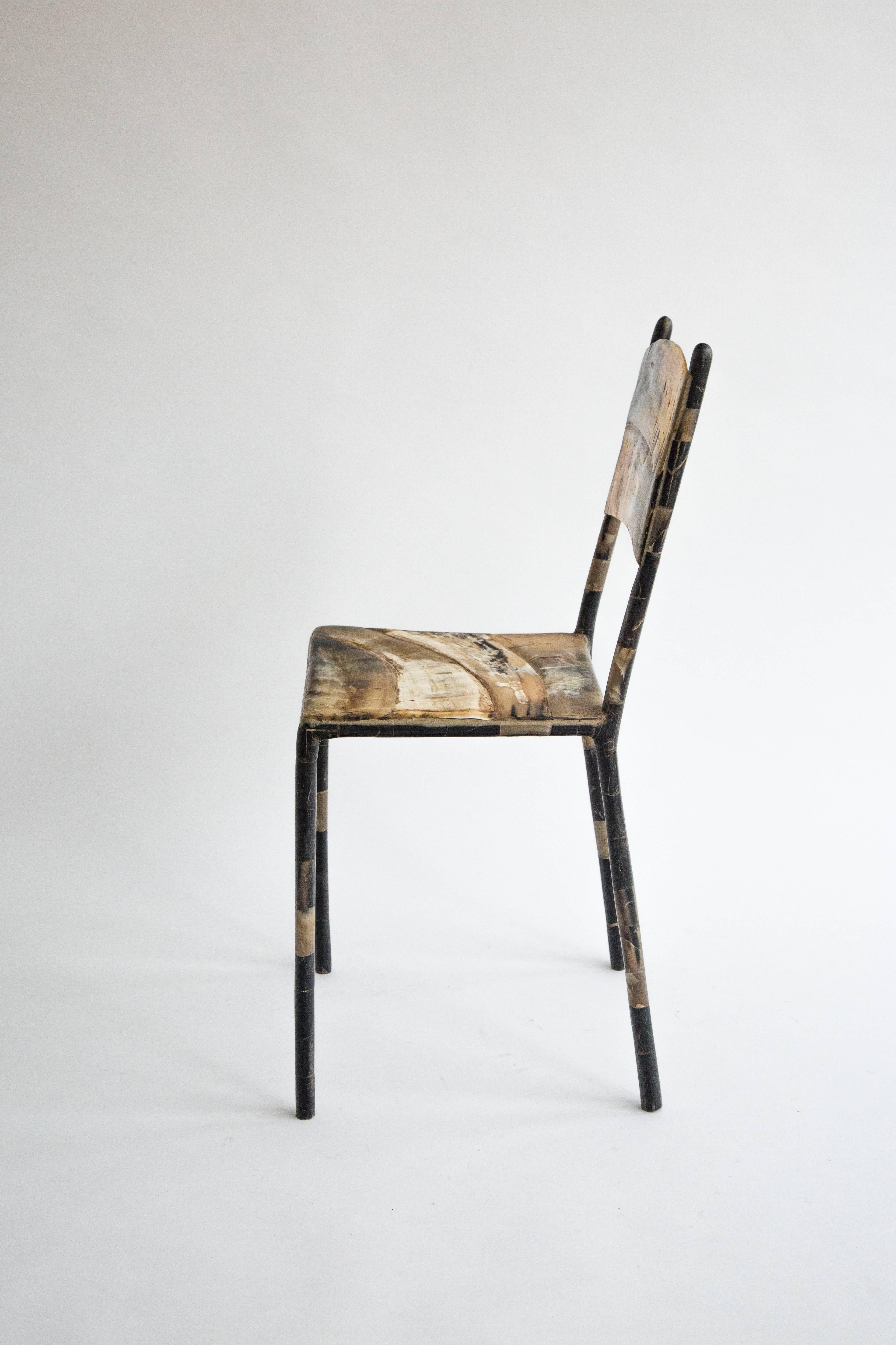 Contemporary Horn Chair by Balla N'iang, 2018 In New Condition For Sale In London, GB
