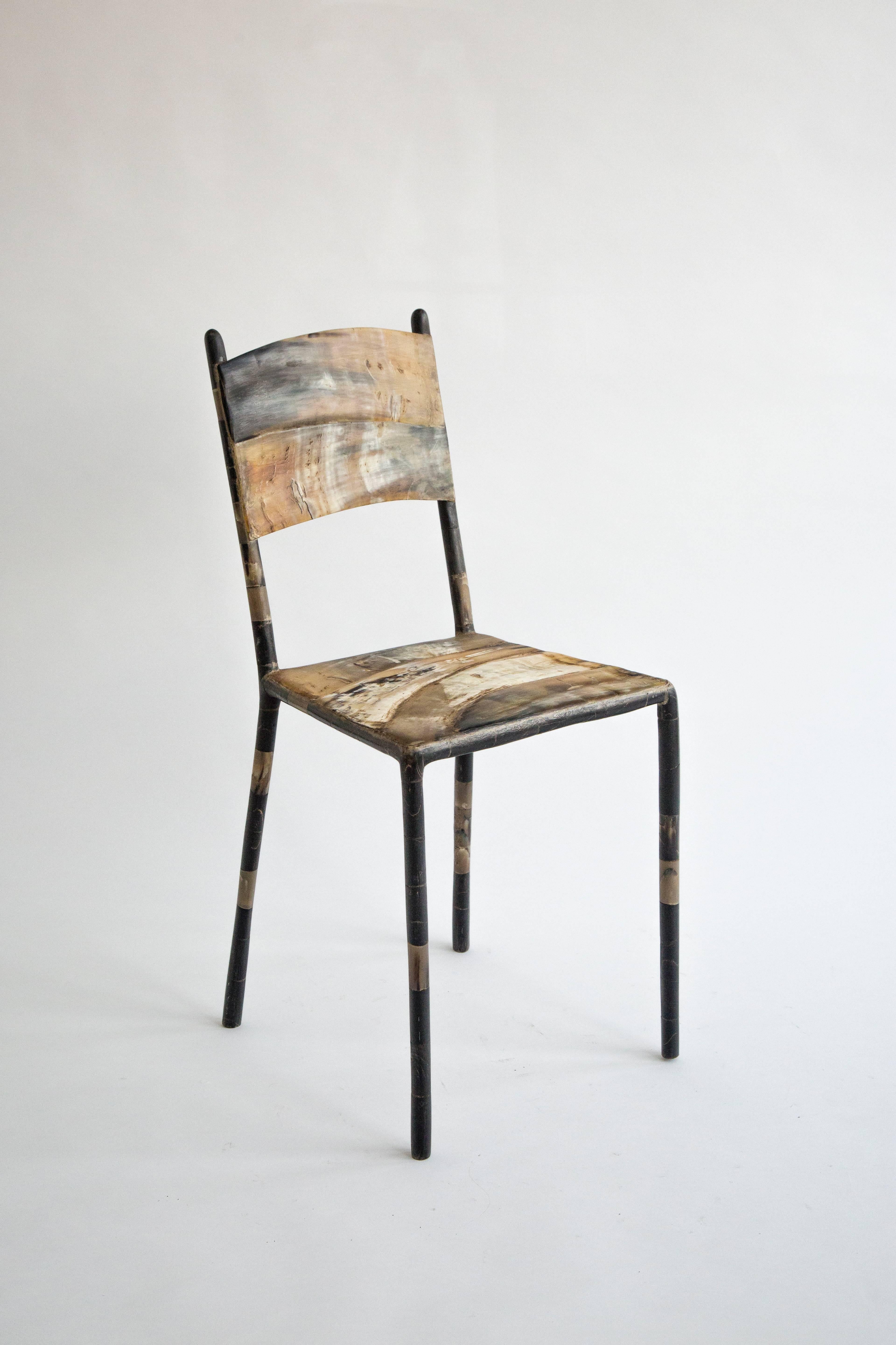 Contemporary Horn Chair by Balla N'iang, 2018 For Sale 1
