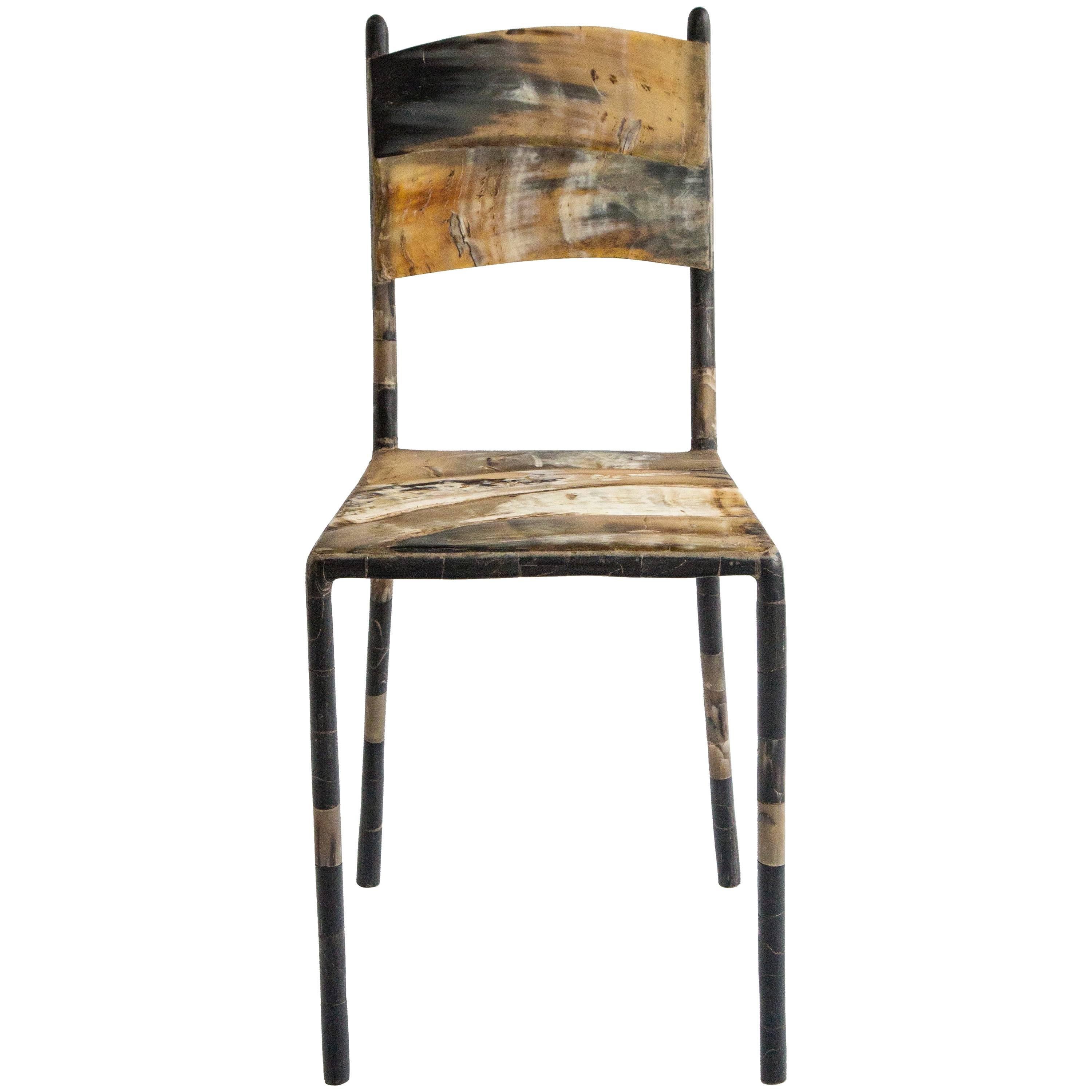Contemporary Horn Chair by Balla N'iang, 2018 For Sale
